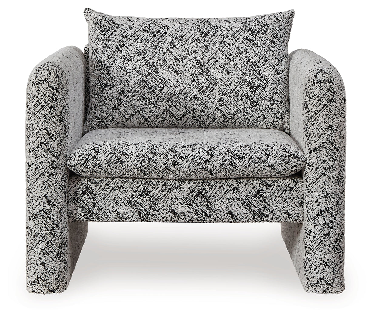 Kenbell Black/White Accent Chair - Ornate Home