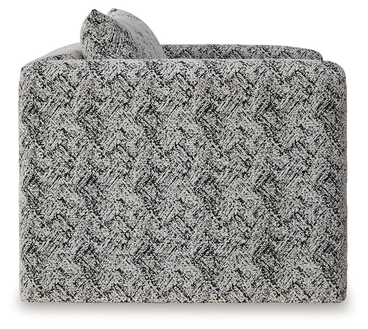 Kenbell Black/White Accent Chair - Ornate Home