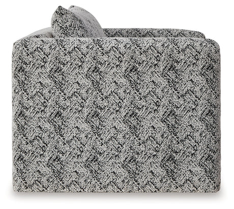 Kenbell Black/White Accent Chair - Ornate Home