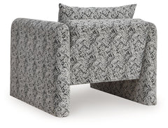 Kenbell Black/White Accent Chair - Ornate Home