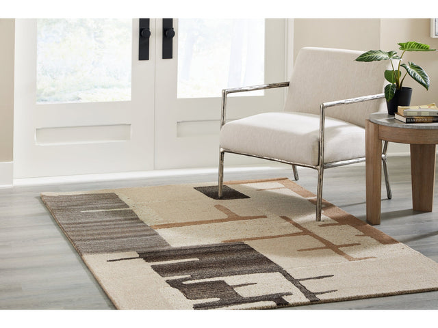 Kencher Beige/Brown Medium Rug (Online Special Price) - Ornate Home