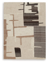 Kencher Beige/Brown Medium Rug - Ornate Home