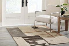 Kencher Beige/Brown Medium Rug - Ornate Home