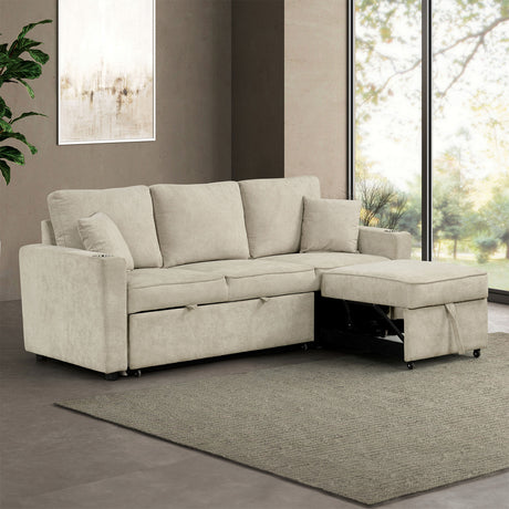 Kendal Beige Sleeper Sofa - Ornate Home