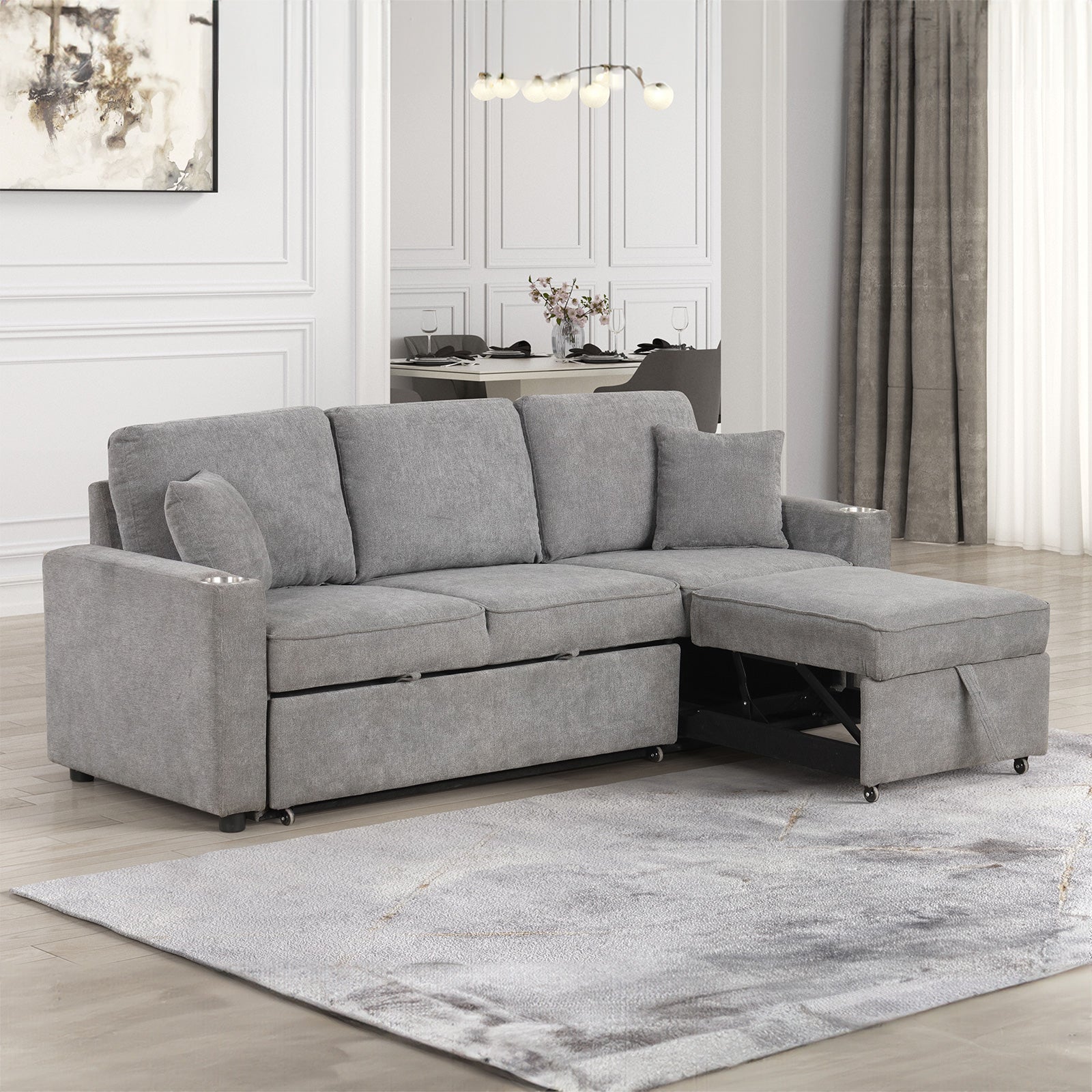Kendal Gray Sleeper Sofa - Ornate Home
