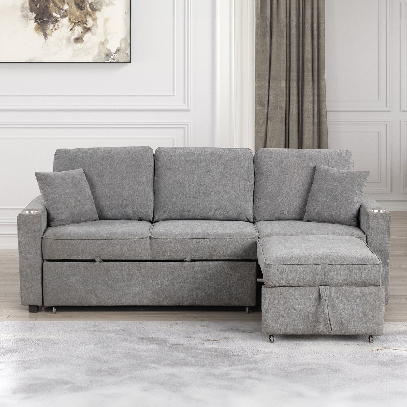 Kendal Gray Sleeper Sofa - Ornate Home
