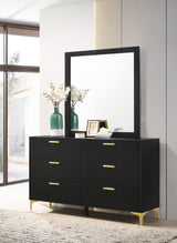 Kendall Black Dresser and Mirror - Ornate Home