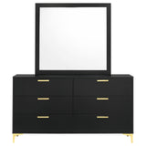 Kendall Black Dresser and Mirror - Ornate Home