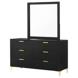 Kendall Black Dresser and Mirror - Ornate Home
