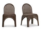 Kendall Brown Outdoor Dining Chair (Set of 2) - Ornate Home