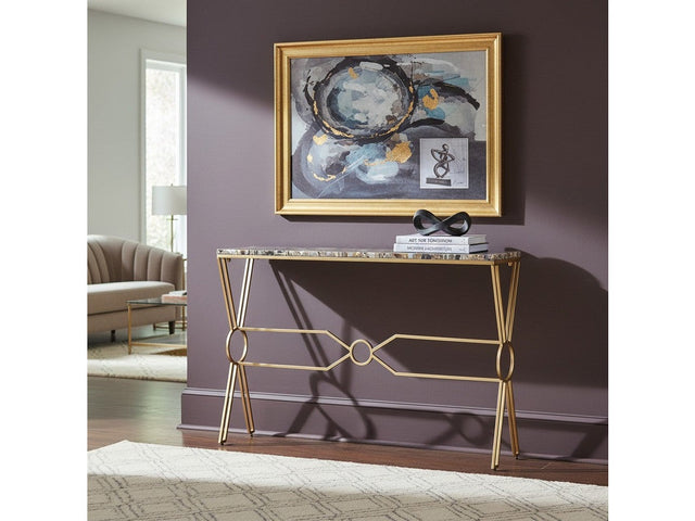 Kendall Gold/Blue Console Table - Ornate Home