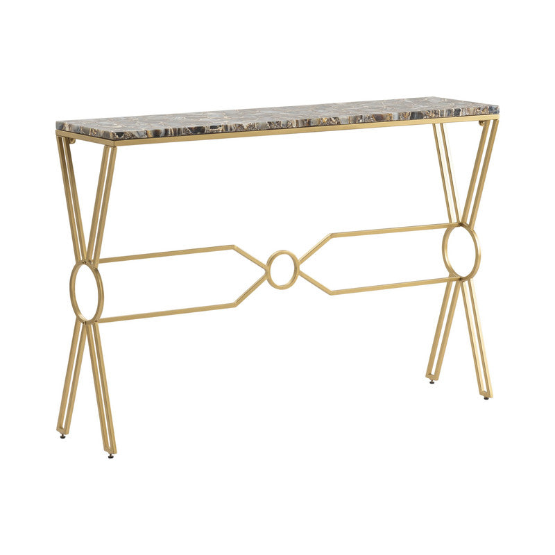 Kendall Gold/Blue Console Table - Ornate Home
