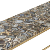 Kendall Gold/Blue Console Table - Ornate Home