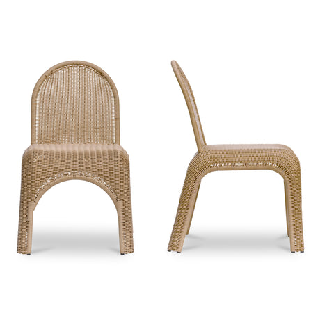 Kendall Natural Outdoor Dining Chair (Set of 2) - Ornate Home