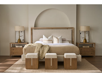 Kendall Skylark/Ivory Queen Bed - Ornate Home