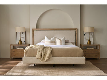 Kendall Skylark/Ivory Queen Bed - Ornate Home