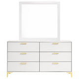 Kendall White Dresser and Mirror - Ornate Home