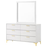 Kendall White Dresser and Mirror - Ornate Home