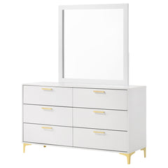 Kendall White Dresser and Mirror - Ornate Home