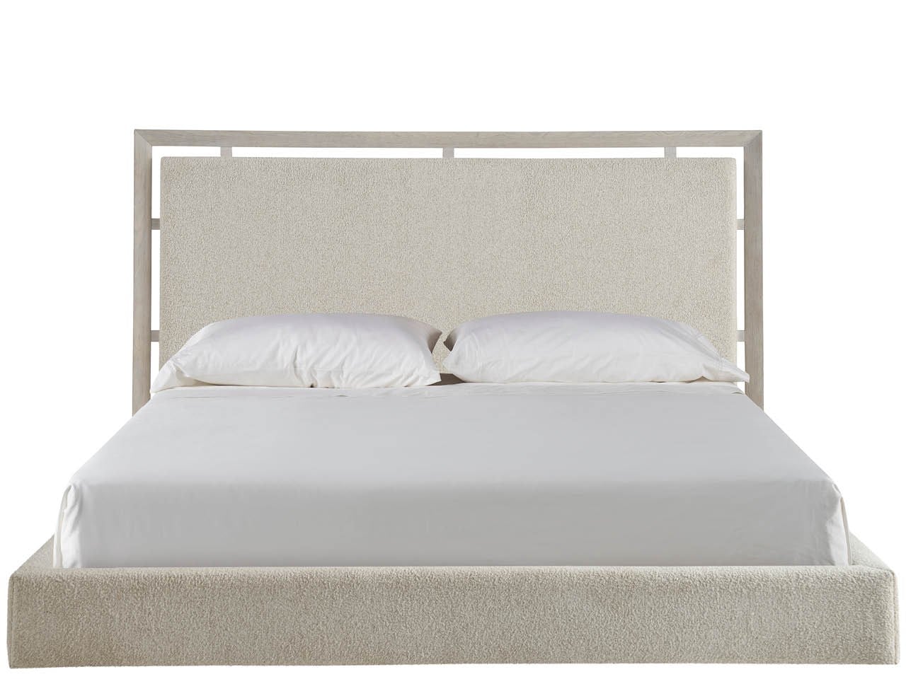 Kendall White Oak/Ivory Queen Bed - Ornate Home