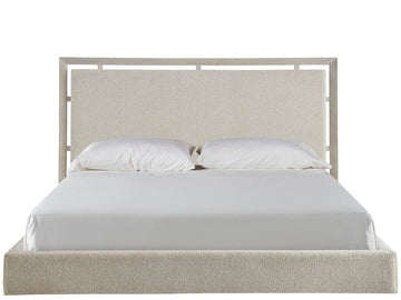 Kendall White Oak/Ivory Queen Bed - Ornate Home