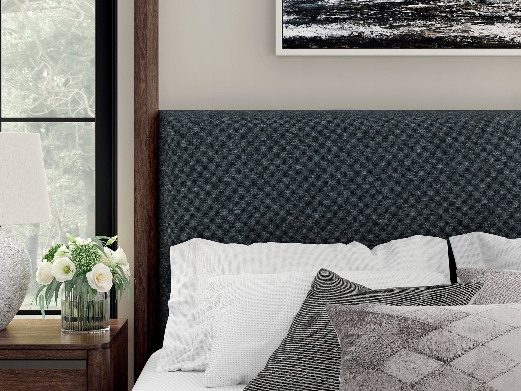 Kendamor Dark Brown California King Canopy Bed - Ornate Home