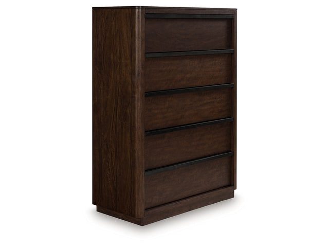 Kendamor Dark Brown Chest of Drawers (Online Special Price) - Ornate Home