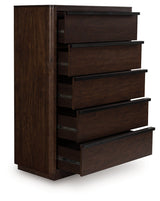 Kendamor Dark Brown Chest of Drawers (Online Special Price) - Ornate Home