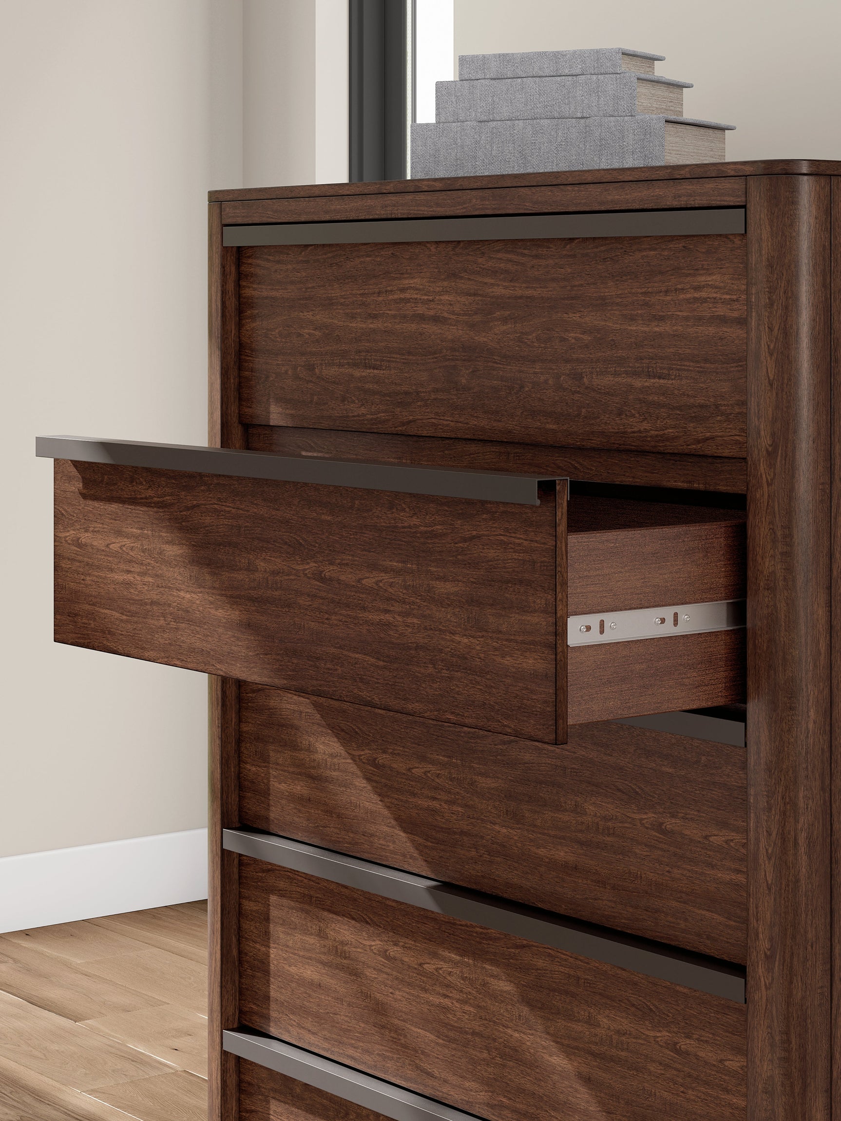 Kendamor Dark Brown Chest of Drawers (Online Special Price) - Ornate Home