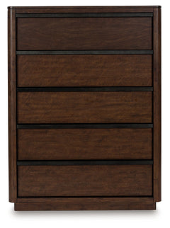 Kendamor Dark Brown Chest of Drawers - Ornate Home