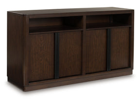 Kendamor Dark Brown Dining Server - Ornate Home