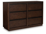 Kendamor Dark Brown Dresser - Ornate Home