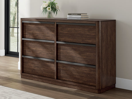 Kendamor Dark Brown Dresser - Ornate Home