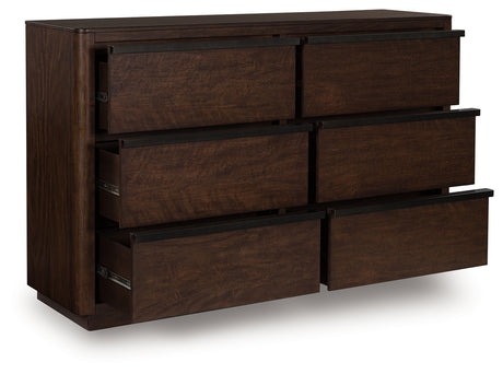 Kendamor Dark Brown Dresser - Ornate Home