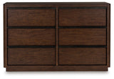 Kendamor Dark Brown Dresser - Ornate Home