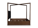 Kendamor Dark Brown King Canopy Bed - Ornate Home