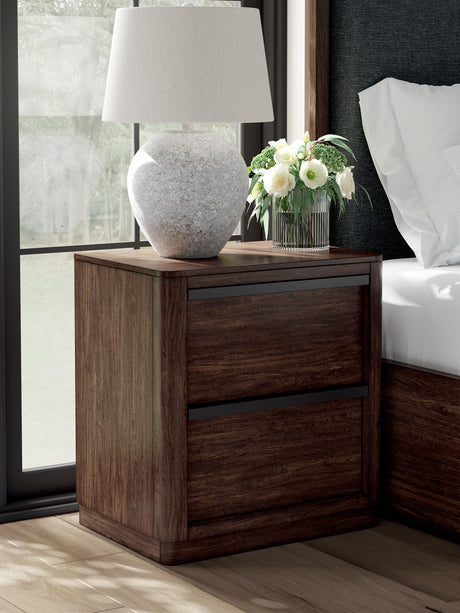 Kendamor Dark Brown Nightstand - Ornate Home