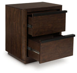 Kendamor Dark Brown Nightstand - Ornate Home
