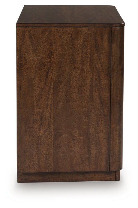 Kendamor Dark Brown Nightstand - Ornate Home