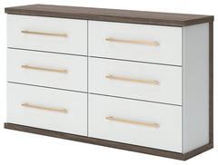 Kendanport Brown Dresser and 2 Nightstands - Ornate Home