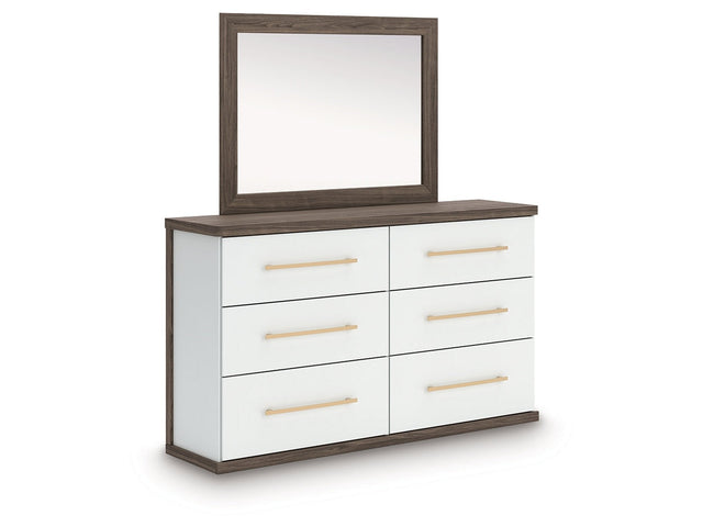 Kendanport Brown Dresser and Mirror (Online Special Price) - Ornate Home