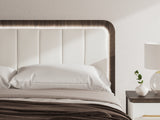 Kendanport Brown/White King Platform Bed, Dresser, Mirror and Nightstand (Online Special Price) - Ornate Home