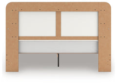Kendanport White/Brown King Upholstered Bed - Ornate Home