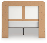 Kendanport White/Brown Queen Upholstered Bed, Dresser and Nightstand (Online Special Price) - Ornate Home