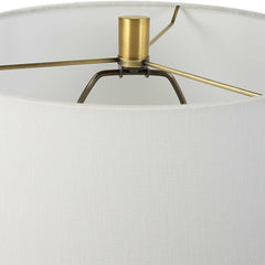 Kendari Brown/Woodtone Rope & Rattan Table Lamp - Ornate Home