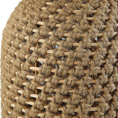 Kendari Brown/Woodtone Rope & Rattan Table Lamp - Ornate Home
