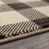 Kendrick Gingham Onyx Small Area Rug - Ornate Home
