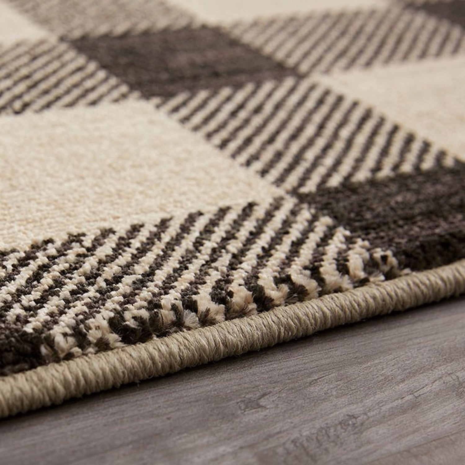 Kendrick Gingham Onyx Small Area Rug - Ornate Home