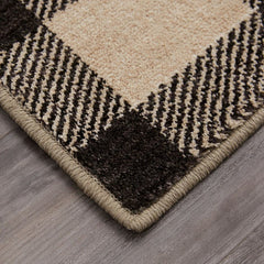 Kendrick Gingham Onyx Small Area Rug - Ornate Home