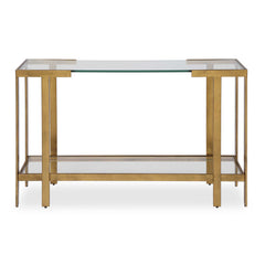 Kendrick Gold Glass Console Table - Ornate Home